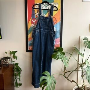 & Other Stories Relaxed Denim Dungarees, Size 10